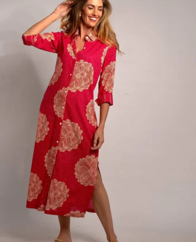 Emma dress in Red Dahlia