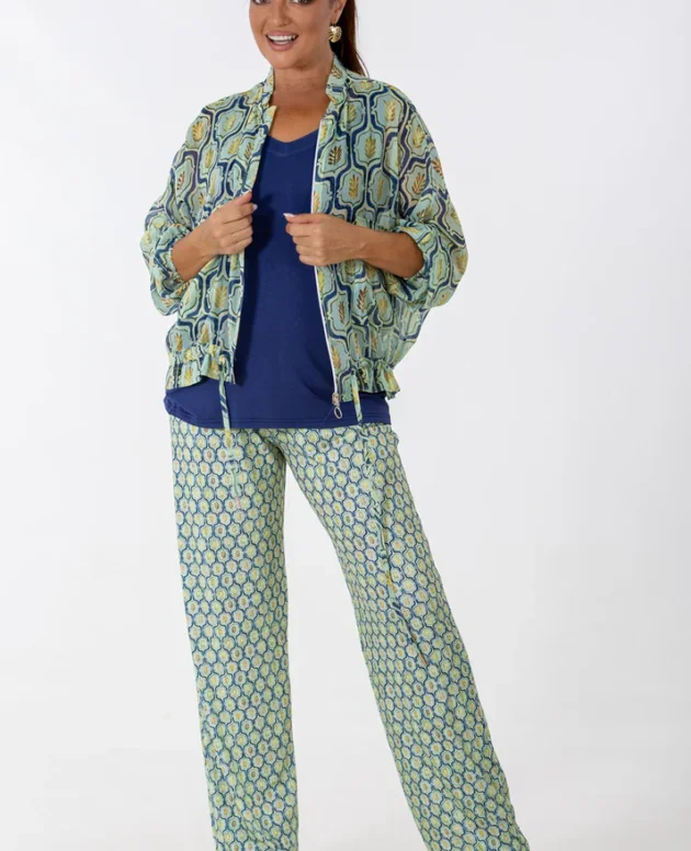 Relaxed Bomber Jacket | Geo Flora