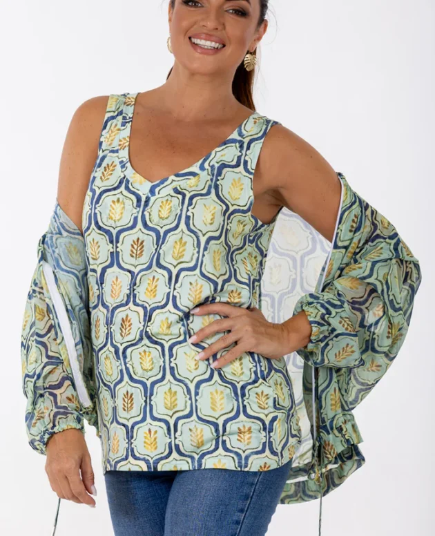 V-Neck Cami | Geo Flora