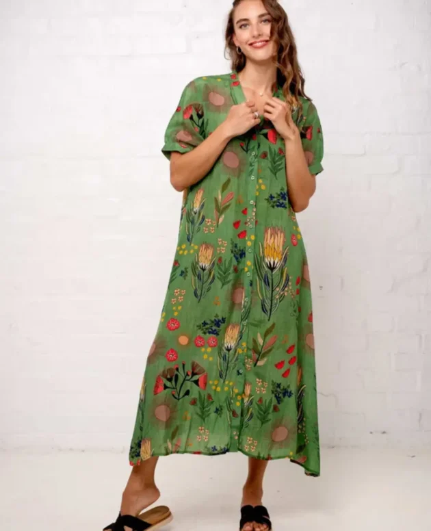 Maxine Dress in Fynbos Garden