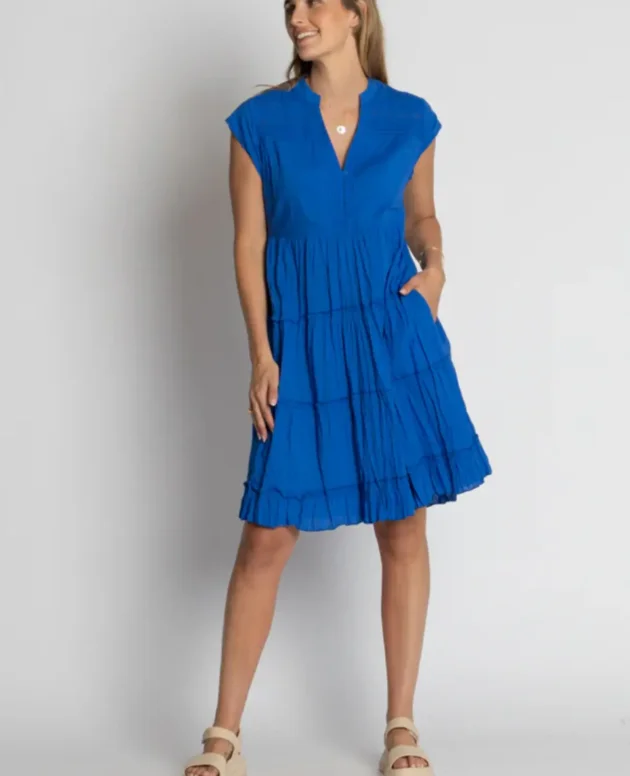 LulaLife Shayna Tiered Dress Ocean